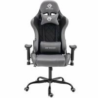 Кресло для геймера CX 306 велюр серый без подножки